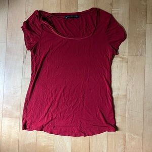 White House Black Market Red T-Shirt